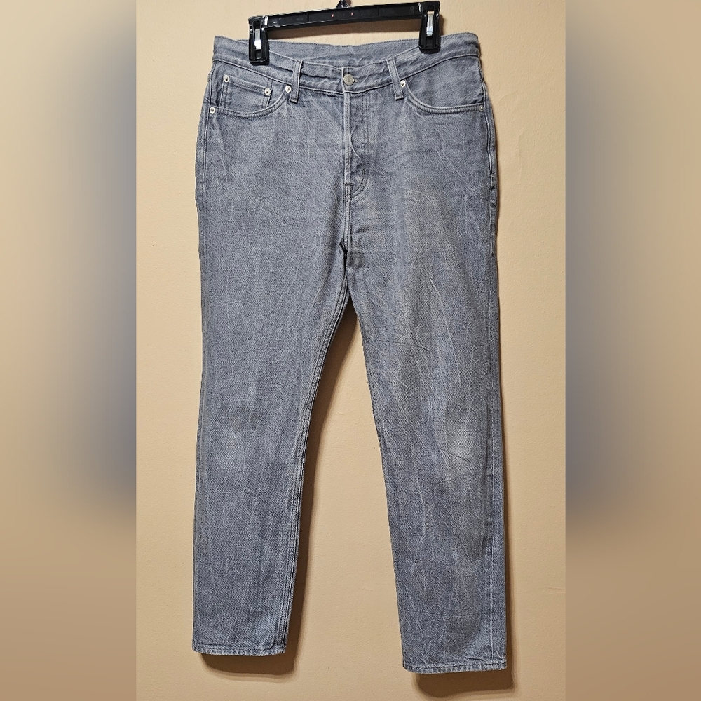 COS Classic Washed Gray Straight Jeans,Sz.32/32